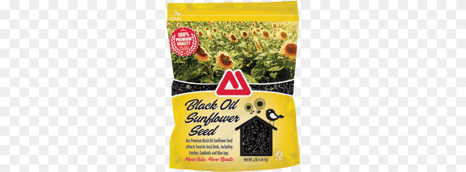 Black Oil Sunflower Seed Thomas Moore Feed Tmf Black Oil Sunflower Bird Seed, Advertisement, Poster, Plant, Herbs Png Image