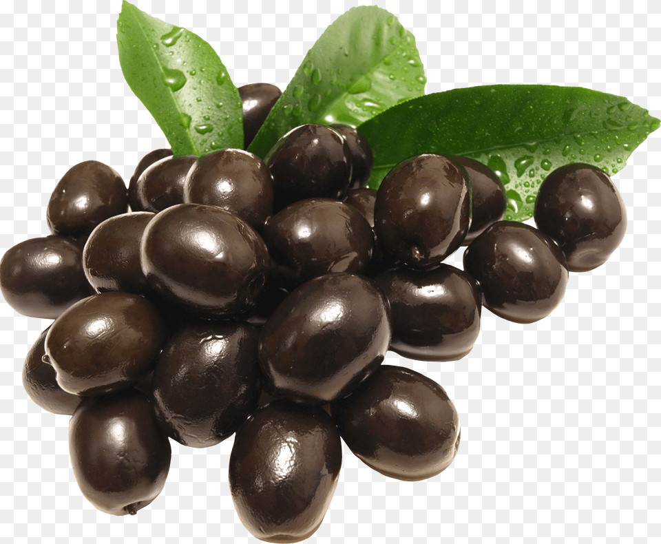 Black Olives Group, Food, Fruit, Plant, Produce Free Png