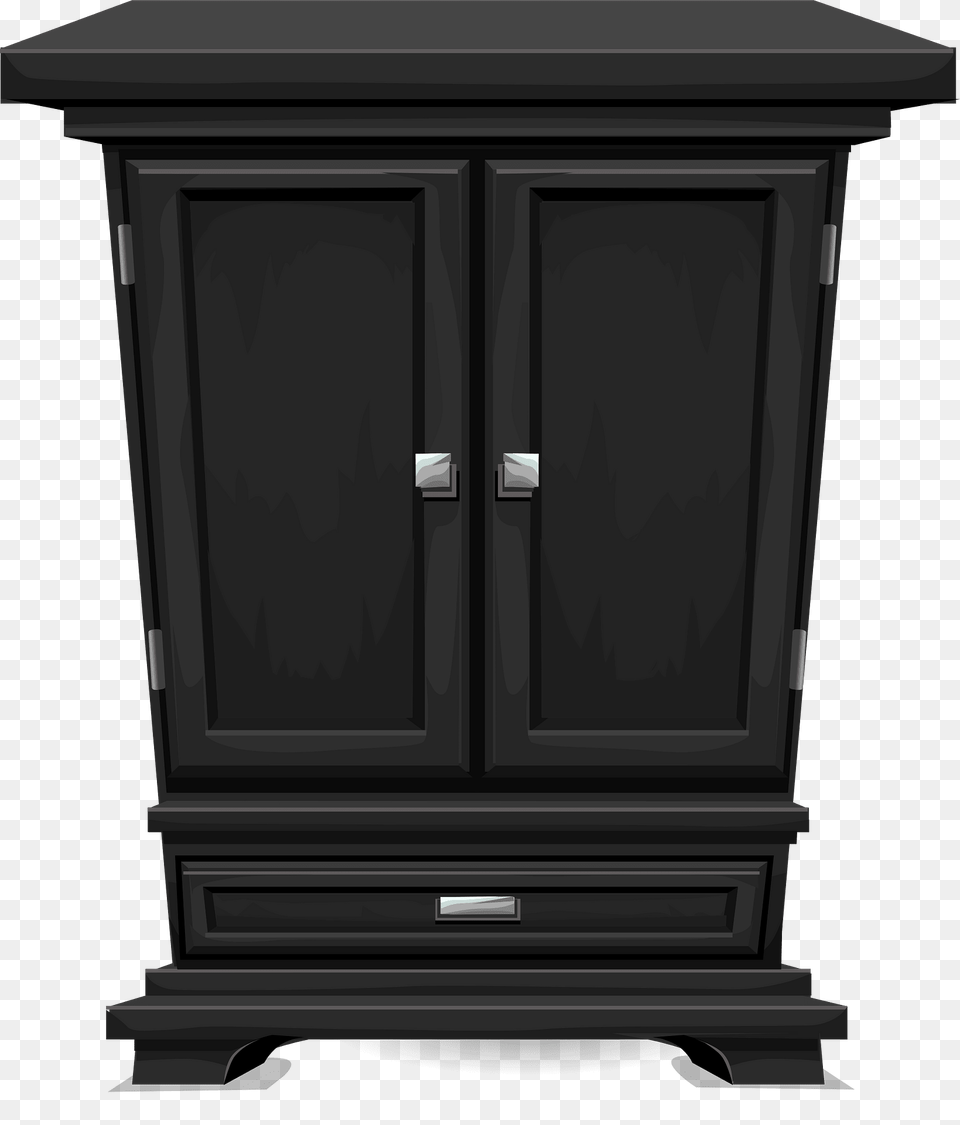 Black Onyx Cabinet Clipart, Closet, Cupboard, Furniture, Mailbox Free Png Download