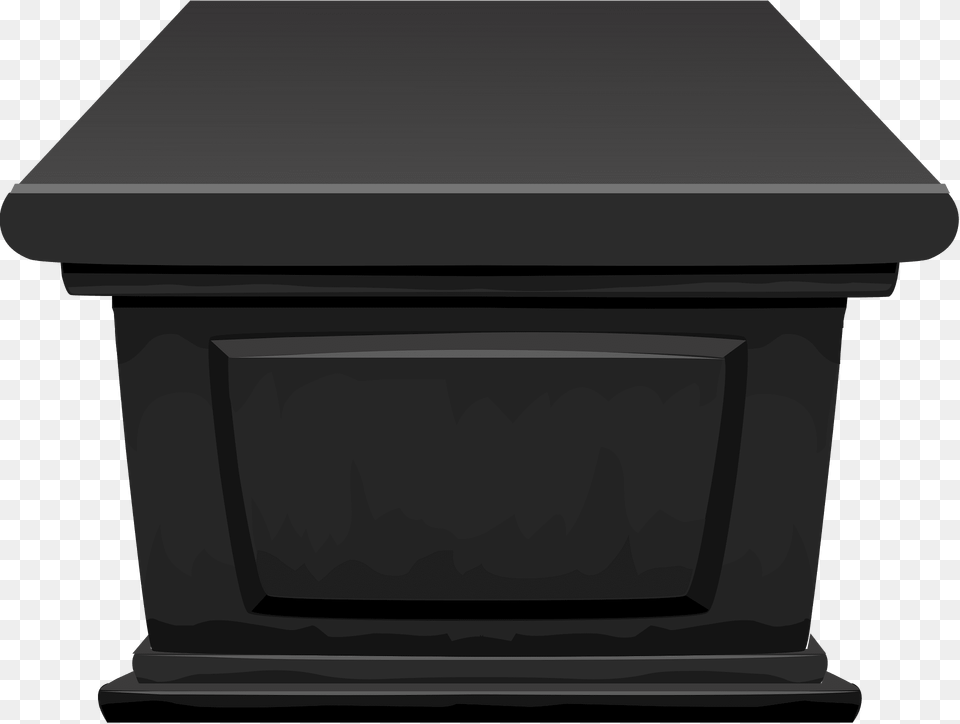 Black Onyx Side Table Clipart, Fireplace, Indoors, Hearth, Electronics Png