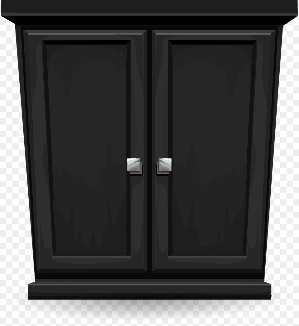 Black Onyx Wide Cabinet Clipart, Closet, Cupboard, Furniture, Fireplace Free Transparent Png