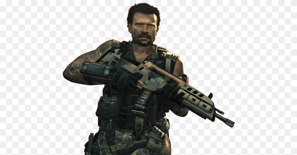 Black Ops 2 Campagne, Adult, Rifle, Person, Weapon Png