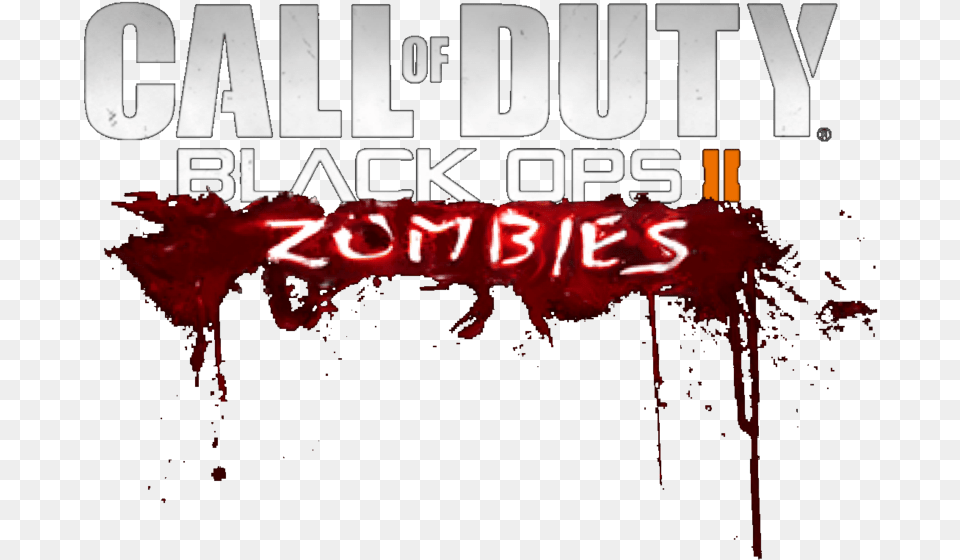 Black Ops 2 Zombies Logo Black And White Download Call Of Duty Black Ops 2 Zombies Logo, Light, Book, Publication, Advertisement Free Png