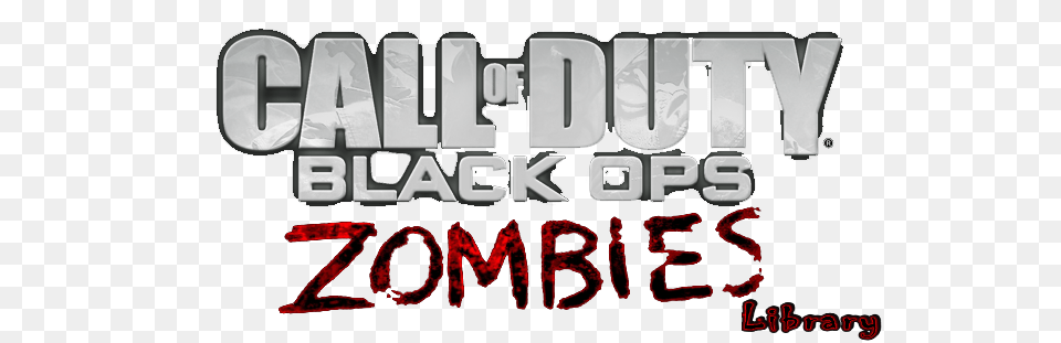 Black Ops Zombies Library, Text Png Image