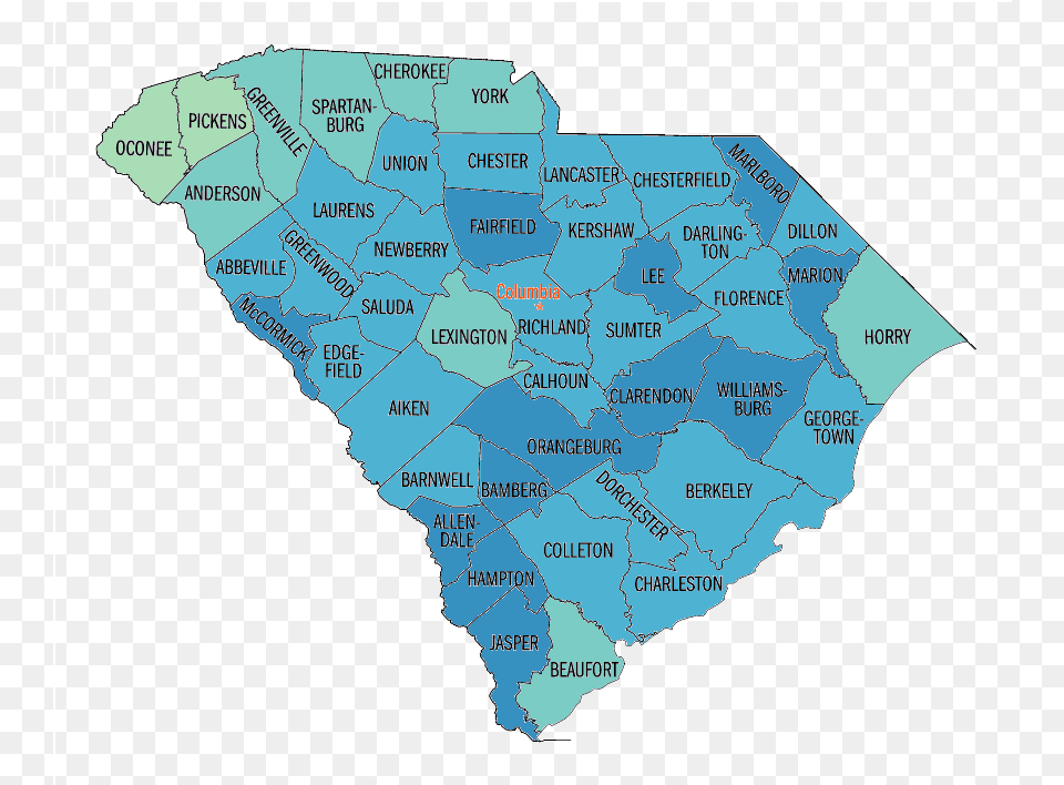 Black Or African American Persons Percent African Americans In South Carolina Map, Atlas, Chart, Diagram, Plot Free Transparent Png