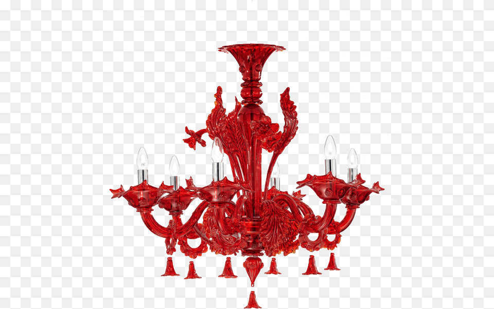 Black Or Red Colors Chandelier, Lamp Free Png Download