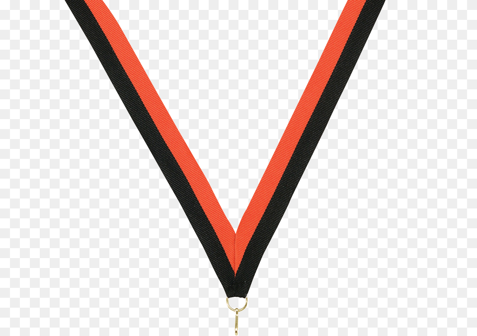 Black Orange V Cut Ribbon X The Trophy Case, Accessories, Strap, Gold, Jewelry Free Png Download