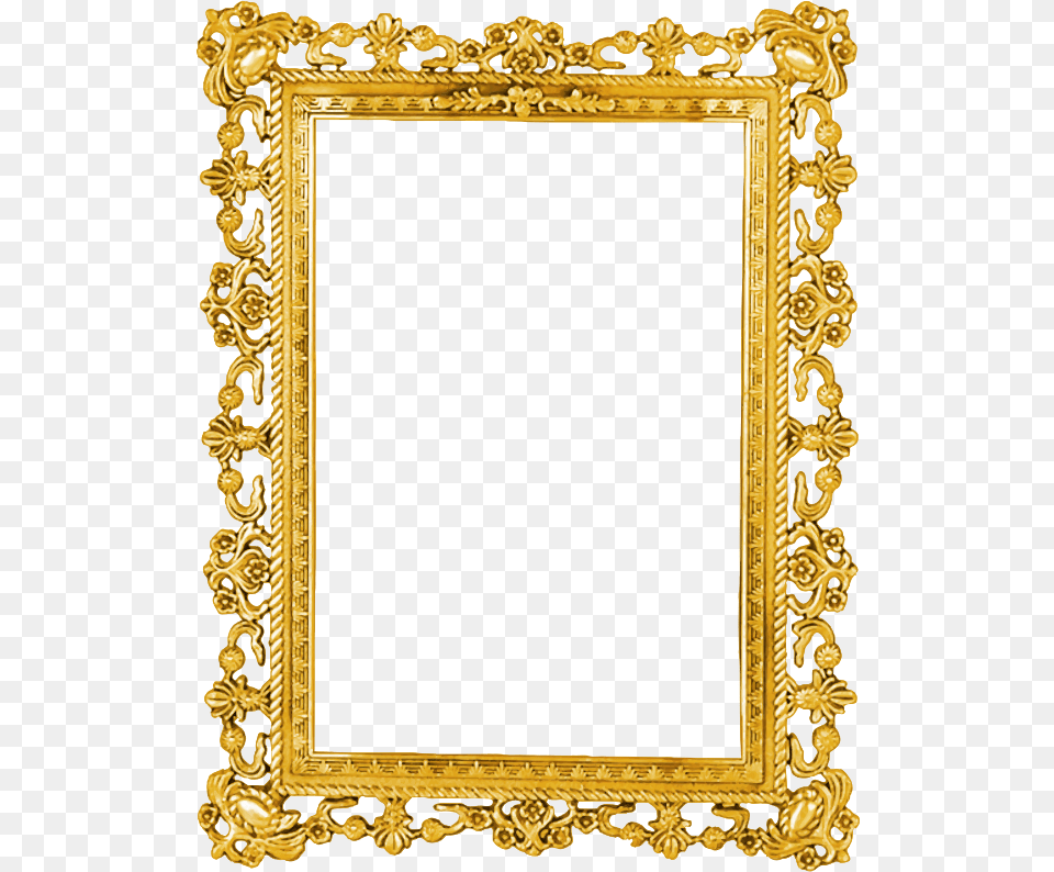 Black Ornate Frame Baroque Gold Cartoon Ornate Picture Frame, Blackboard Png Image
