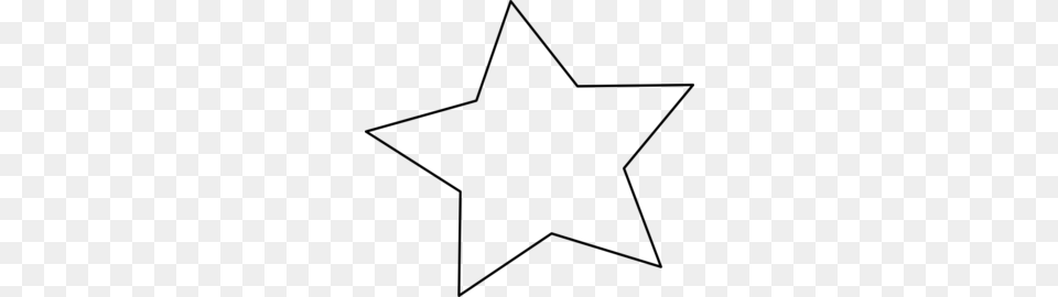 Black Outline Star Clip Art, Gray Png