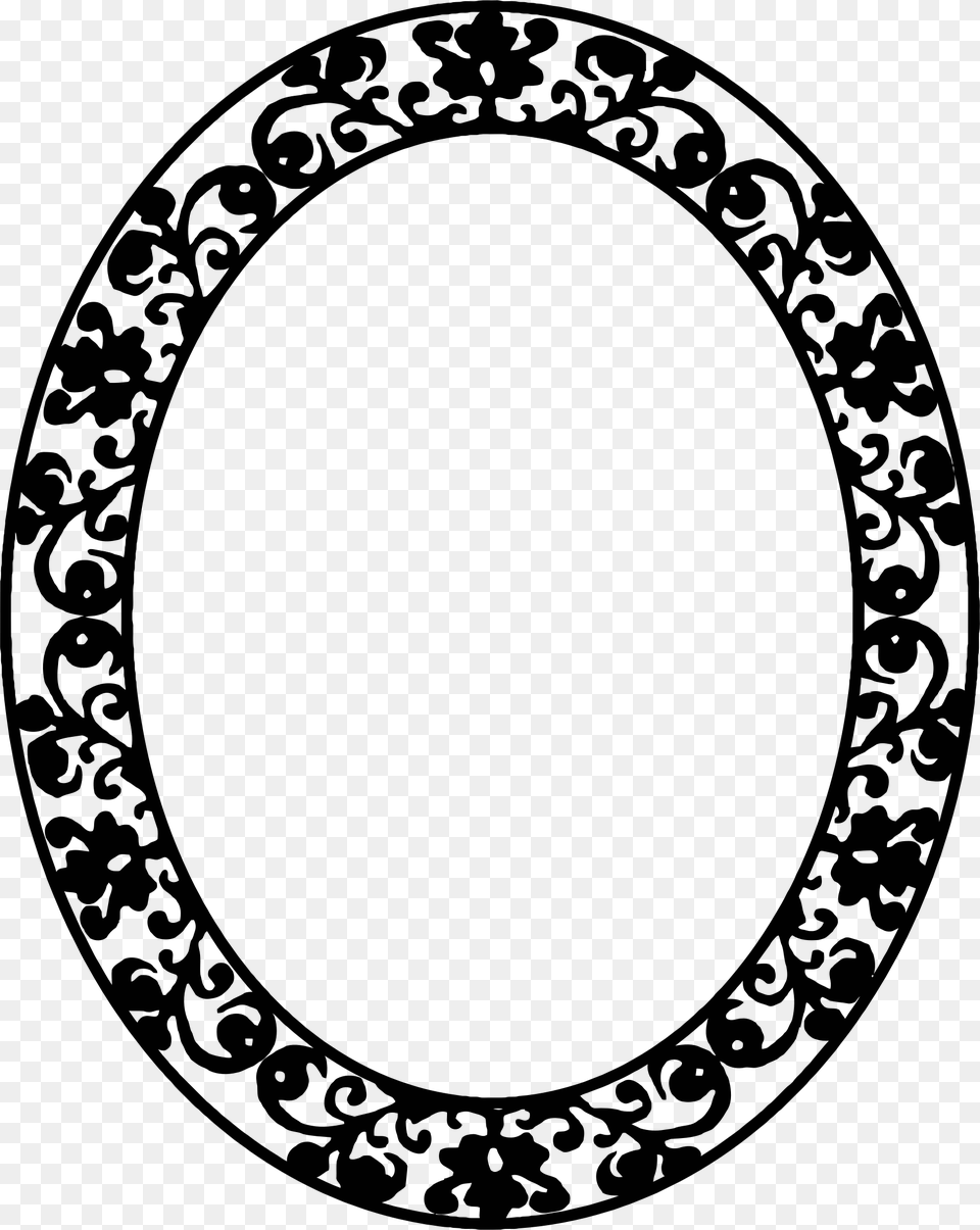 Black Oval Frame Free Png