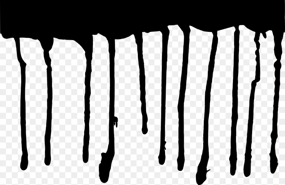 Black Paint Dripping, Gray Free Transparent Png