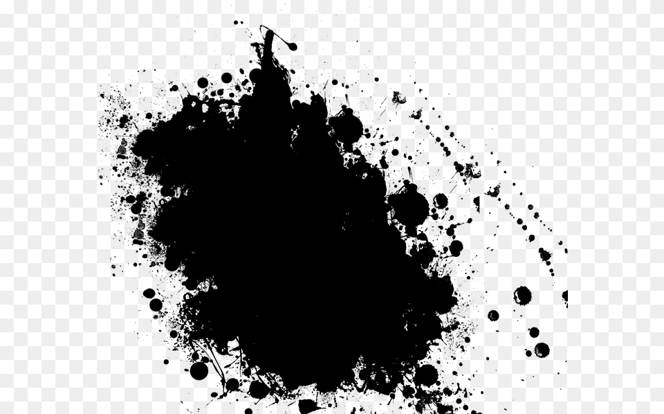 Black Paint Splash Vector Black Paint Splash, Gray Png