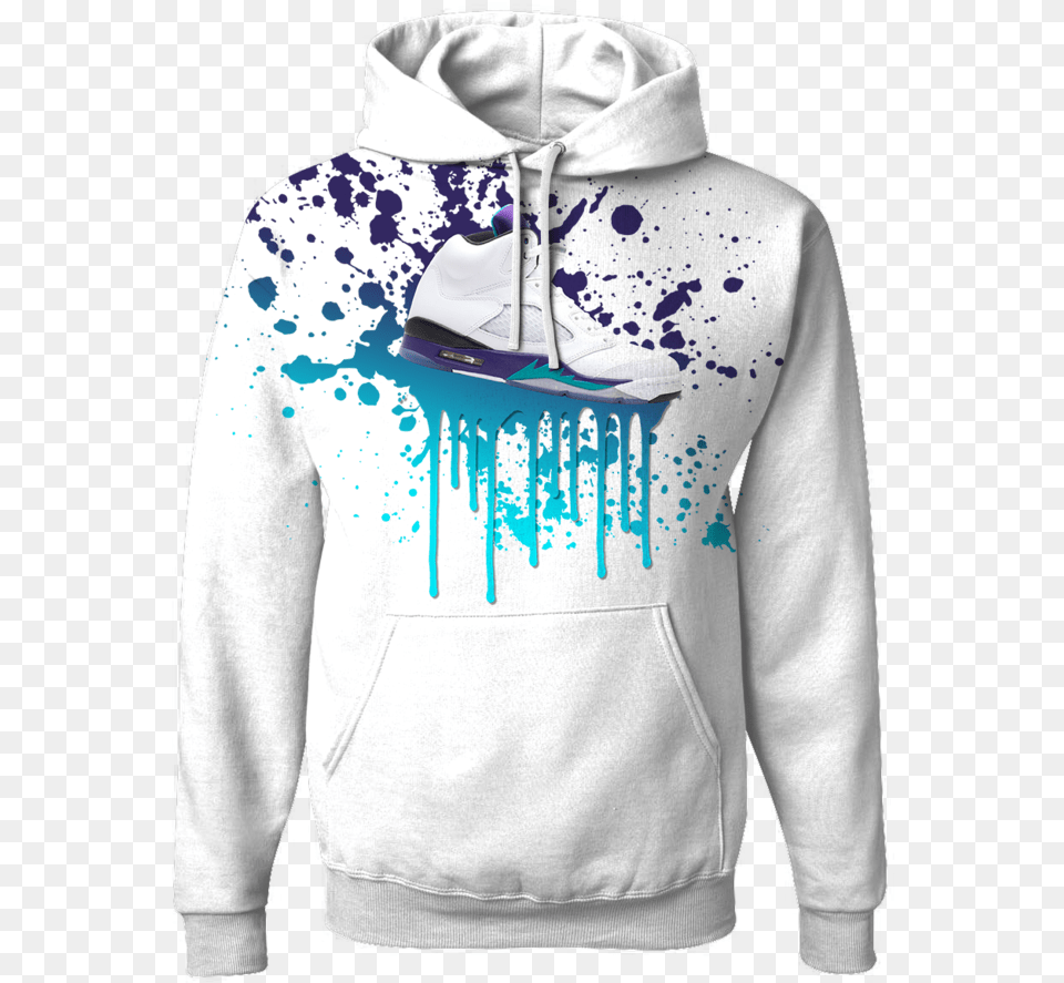 Black Paint Splatter, Sweatshirt, Clothing, Hoodie, Knitwear Png Image