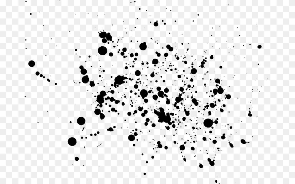 Black Paint Splatter, Gray Free Png