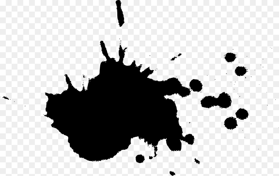 Black Paint Splatter Black Paint Splatter, Stain, Animal, Mammal, Pig Free Png