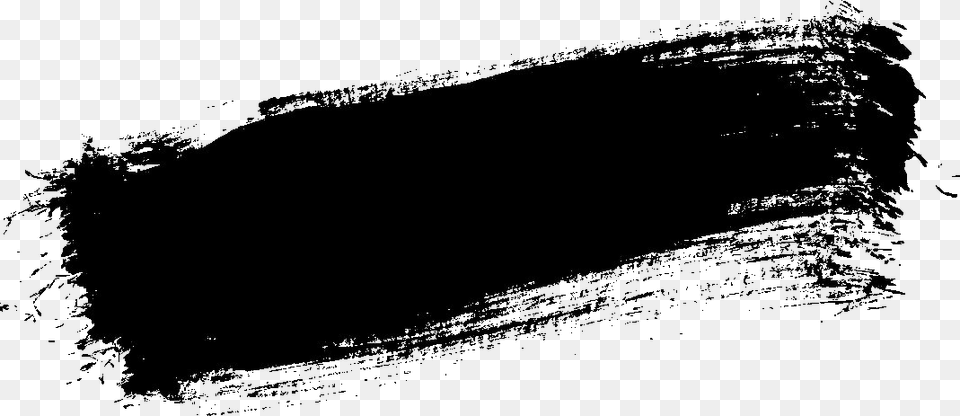 Black Paint Stroke Black Brush Stroke, Silhouette, Art Free Transparent Png