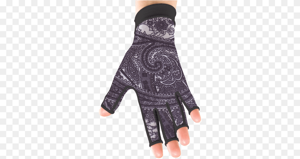 Black Paisley Click To View Woolen, Body Part, Clothing, Finger, Glove Free Png Download