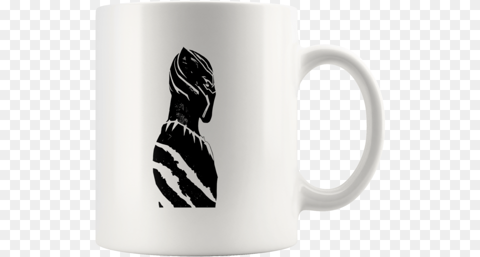 Black Panther 11 Oz White Mug Coffee Cup, Adult, Female, Person, Woman Free Png Download