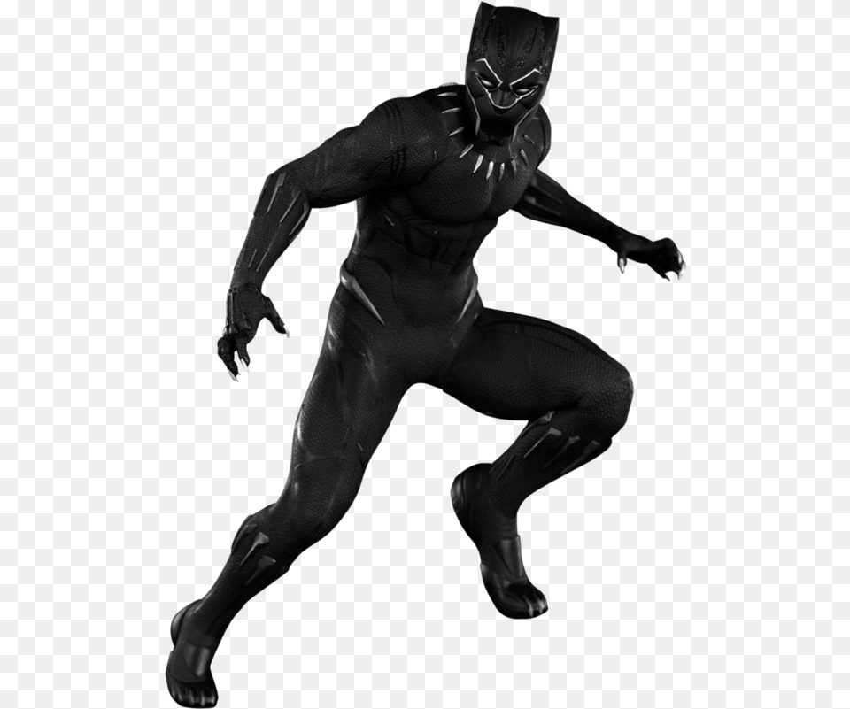 Black Panther 2018 Banner Black Panther Marvel Render, Adult, Person, Man, Male Png Image