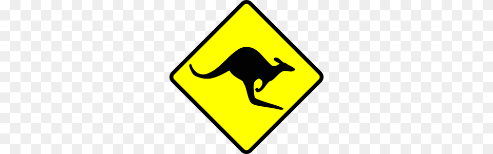 Black Panther Animal Clipart, Sign, Symbol, Road Sign, Kangaroo Free Png