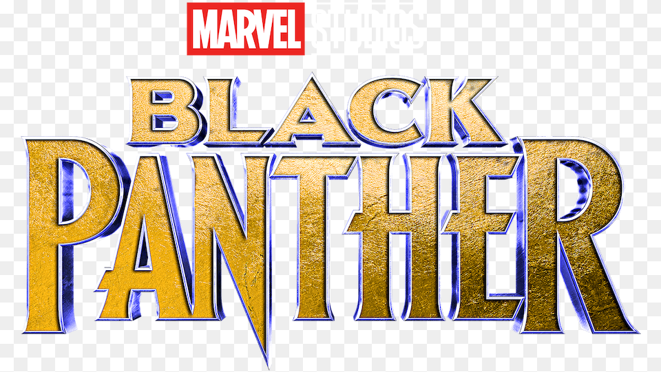 Black Panther Black Panther Movie Logo, Text, Bulldozer, Machine Png
