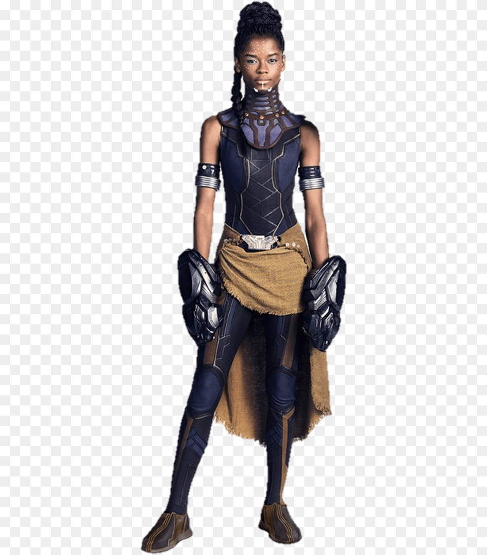 Black Panther Cast Shuri, Clothing, Costume, Person, Armor Free Png Download