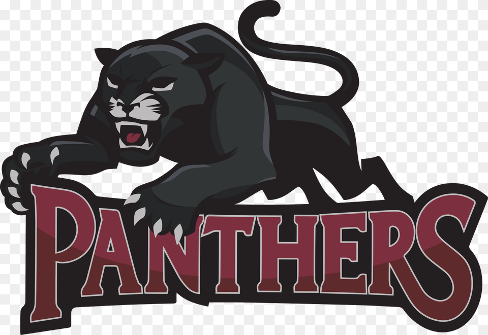 Black Panther Clipart Team Logo Neb Panthers, Animal, Mammal, Wildlife, Face Png Image