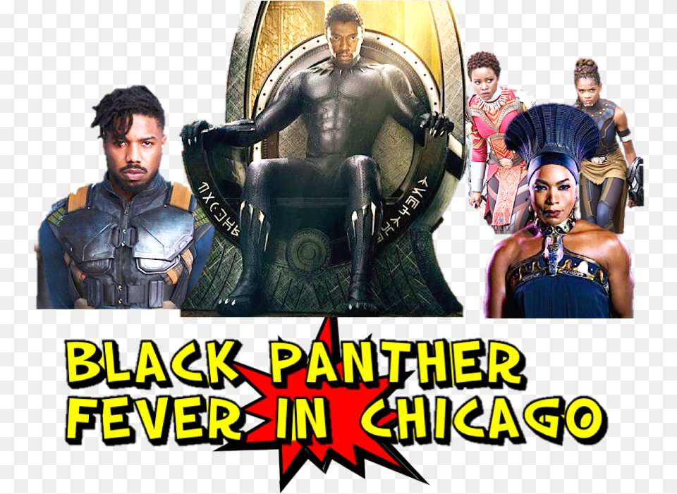 Black Panther Fever In Chicago The Crusader Newspaper Group Avengers, Adult, Person, Man, Male Free Transparent Png