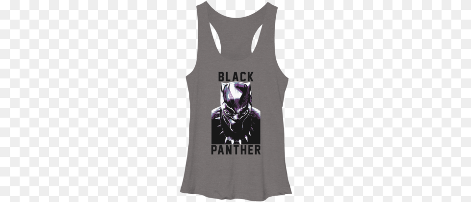 Black Panther Glares 26 Active Tank, Clothing, Tank Top, Adult, Female Free Png