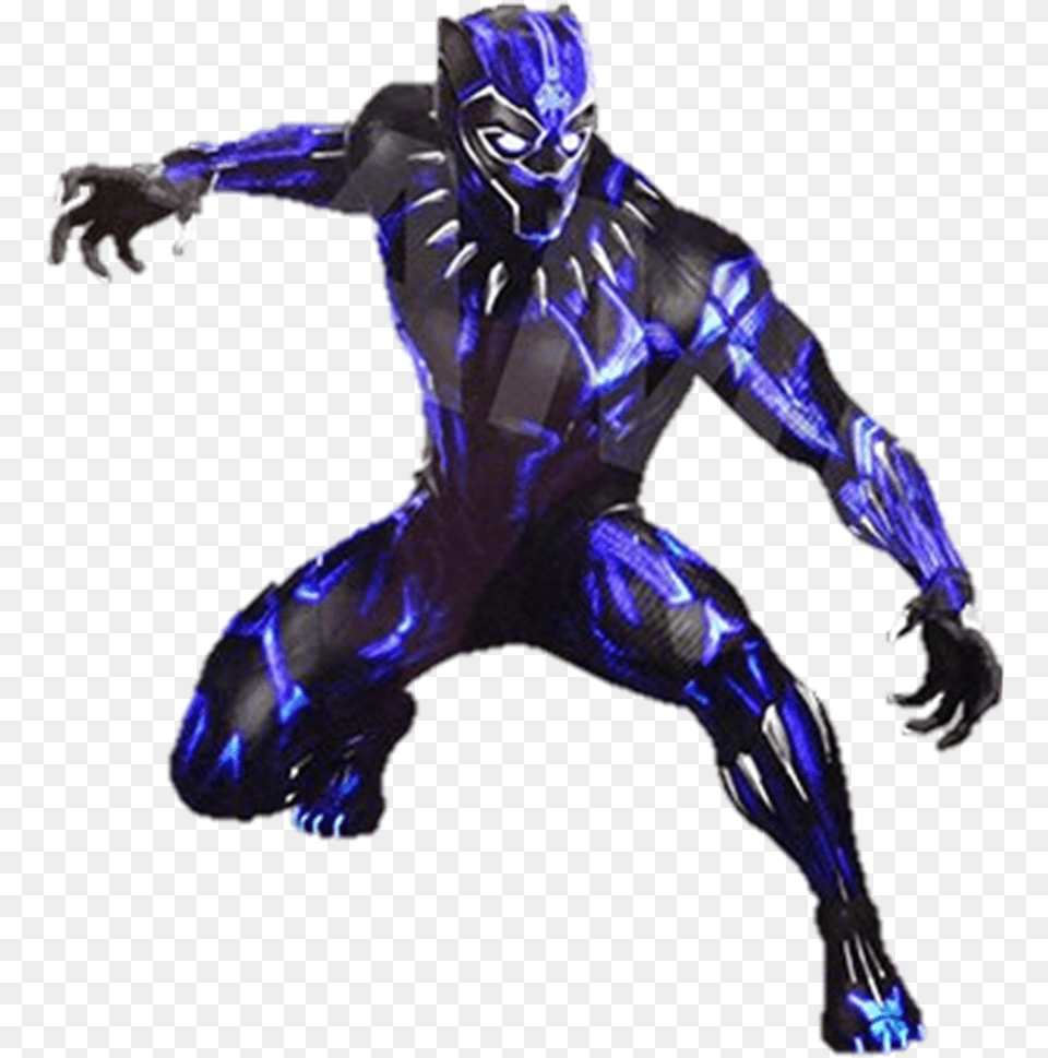 Black Panther Glow Suit, Adult, Person, Man, Male Png