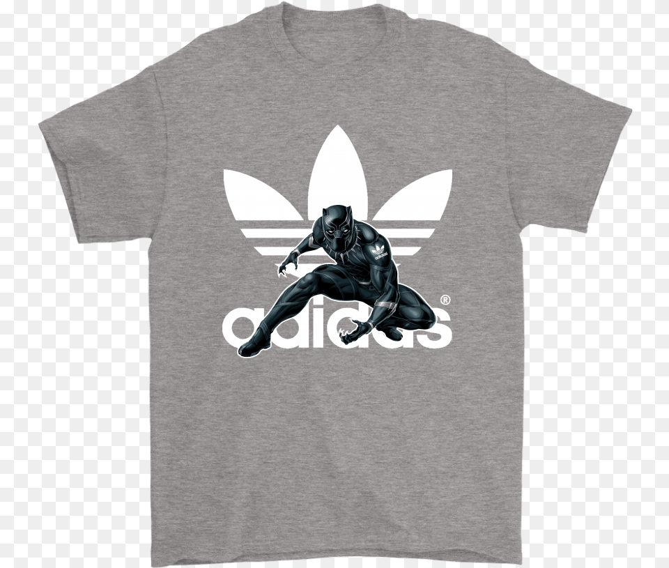 Black Panther Impossible Is Nothing Adidas Logo Mashup Brett Kavanaugh Shirt Beer, Clothing, T-shirt, Adult, Male Png