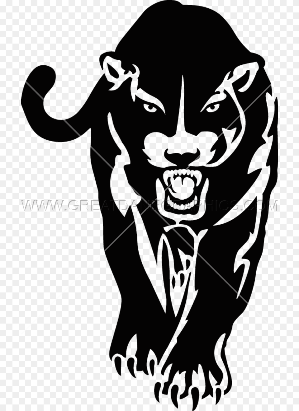 Black Panther Jaguar Cougar Stencil Clip Art Cute Black Panther Cartoon, Adult, Person, Woman, Female Free Png
