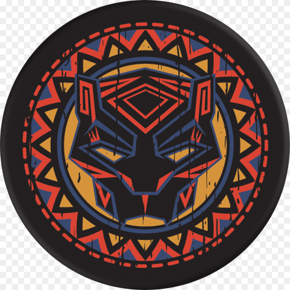 Black Panther Logo African Pattern Black Panther, Emblem, Symbol, Toy, Can Free Transparent Png