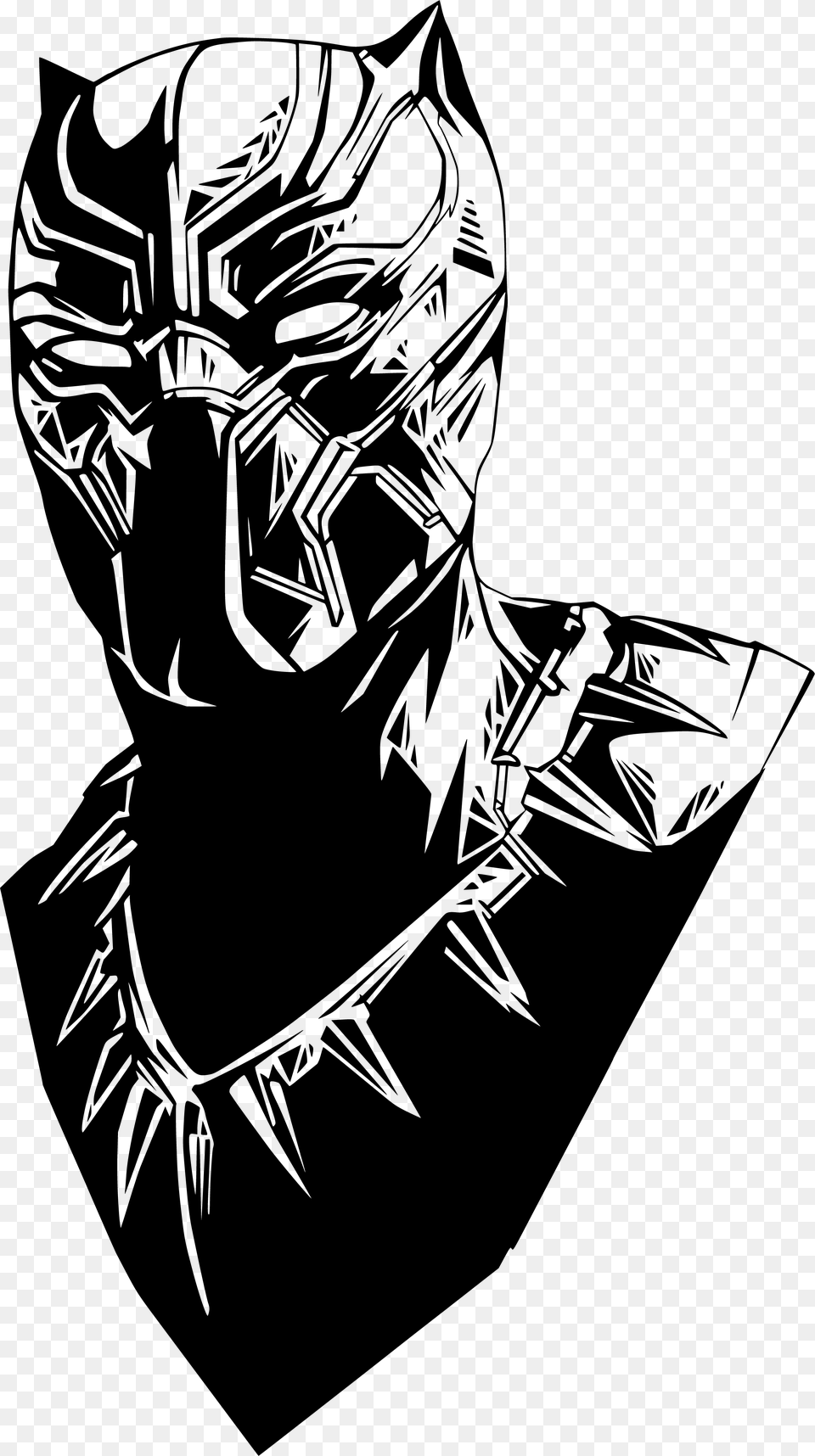 Black Panther Marvel Vector, Stencil, Adult, Male, Man Png