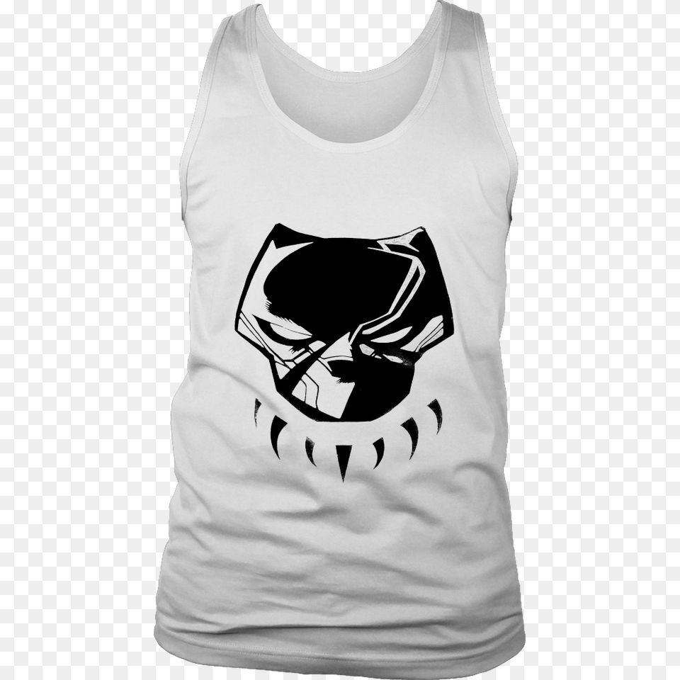 Black Panther Mask Black Shirt Ordertees, Clothing, Tank Top, T-shirt Free Transparent Png
