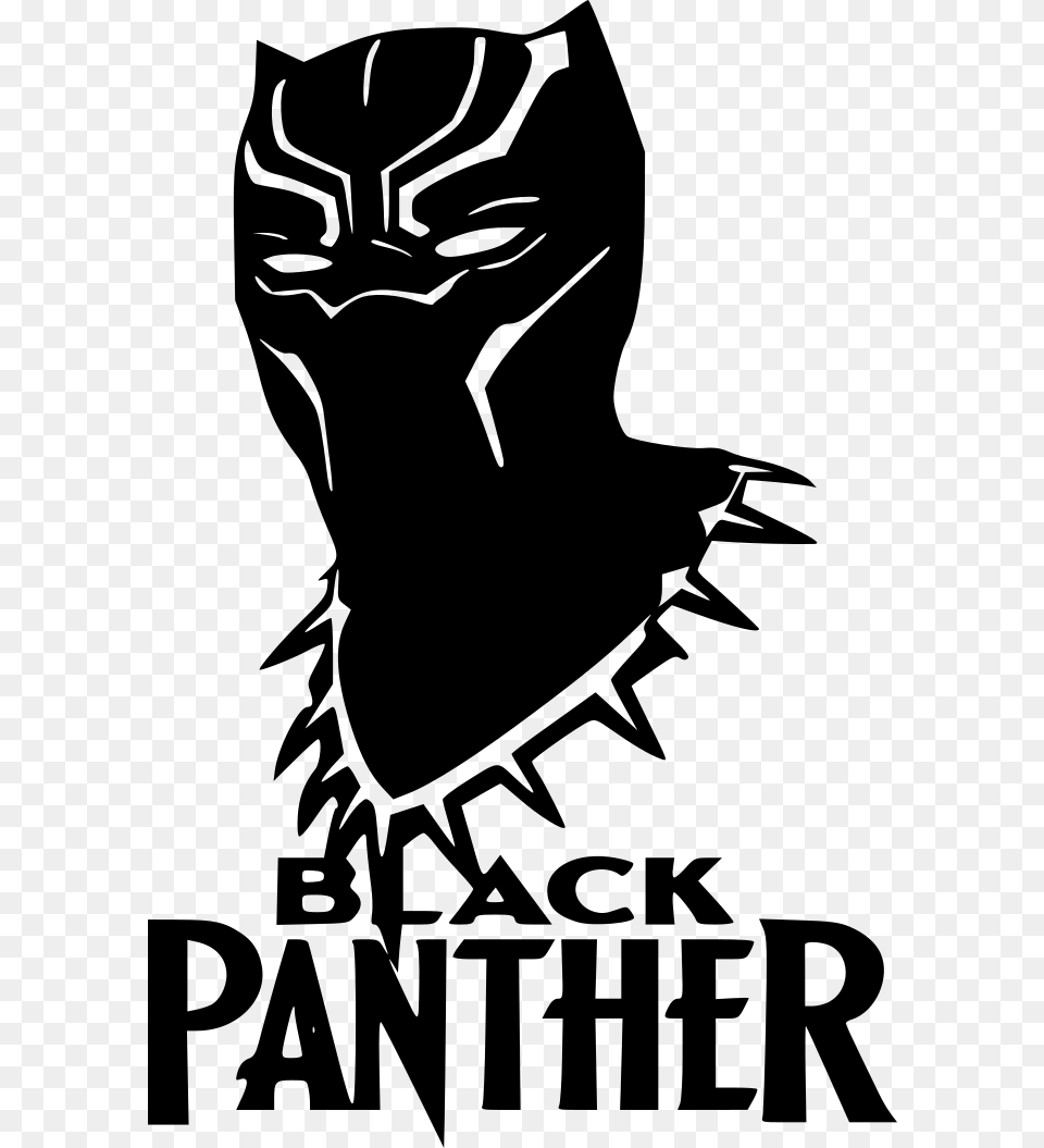 Black Panther Necklace Black Panther Logo, Gray Free Png