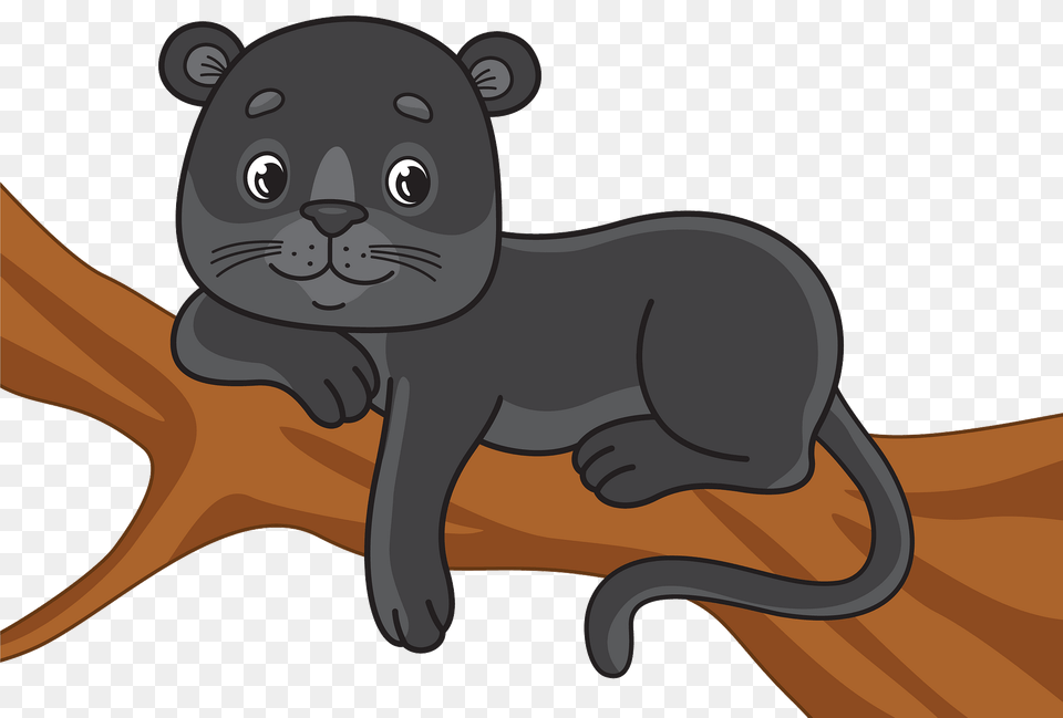 Black Panther On A Tree Clipart, Animal, Mammal, Wildlife, Kangaroo Png Image