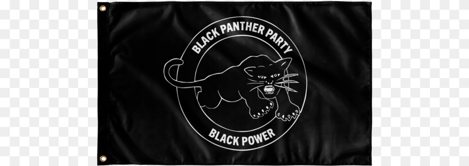 Black Panther Party For Defense Flag Slowdown Move Over Flag, Logo, Animal, Mammal, Wildlife Free Png