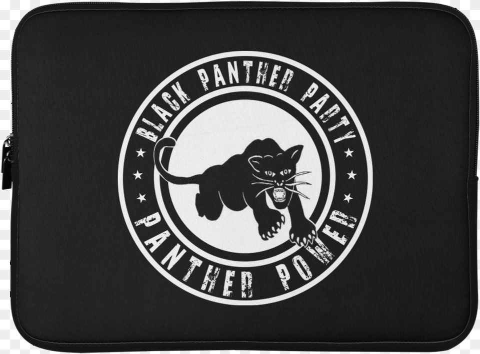 Black Panther Party Laptop Sleeve 15 Inch Even Blacker, Animal, Cat, Logo, Mammal Png Image