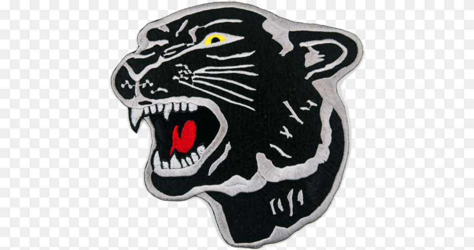 Black Panther Patch 8quot Glen Rock High School Panther, Home Decor, Person, Rug Free Png