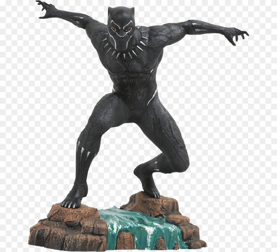 Black Panther Pvc Diorama Diamond Select Black Panther, Art, Animal, Dinosaur, Reptile Free Png