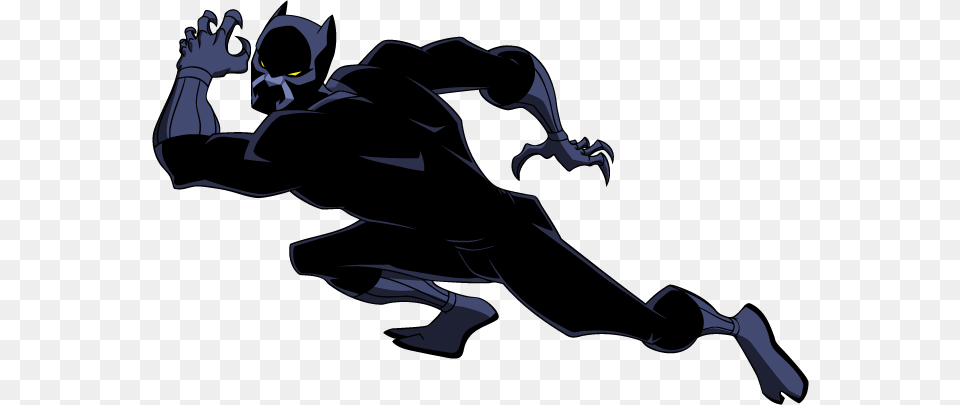 Black Panther Superhero Drawing Black Panther Marvel Animated, Person Png Image