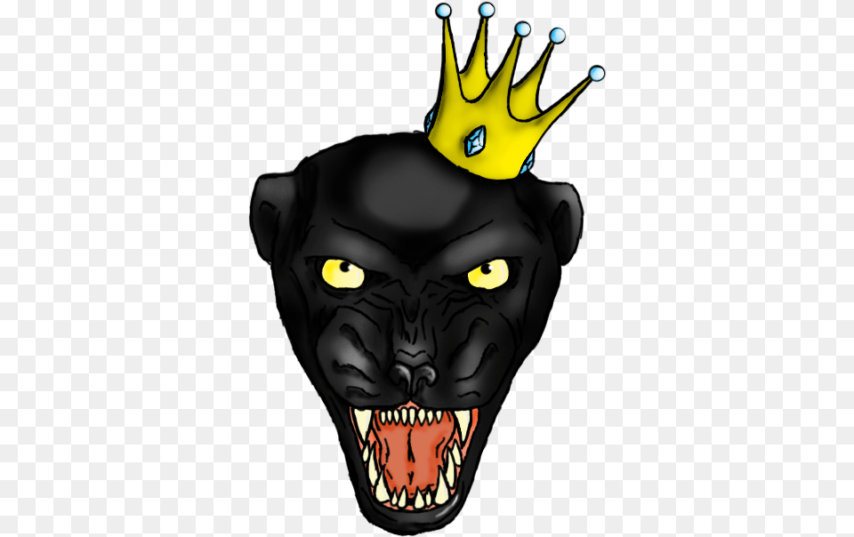 Black Panther With Crown Art, Person, Animal, Mammal, Wildlife Png Image