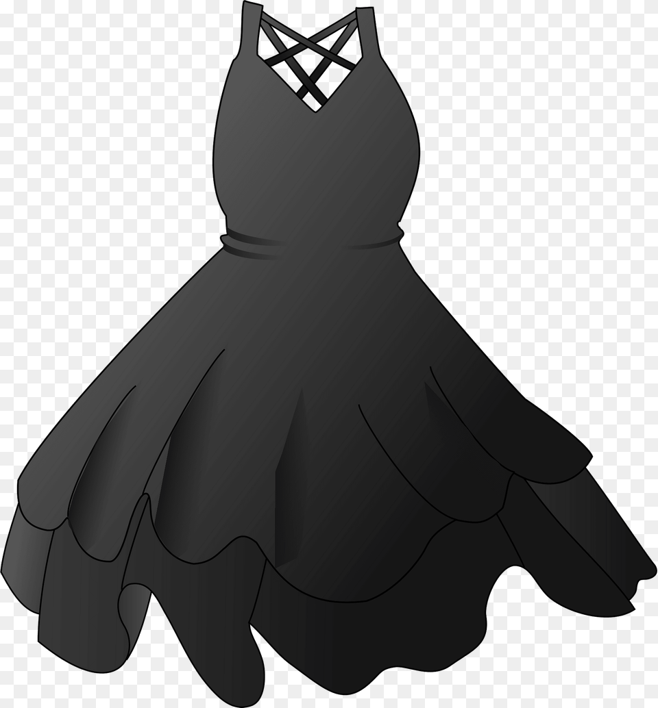 Black Party Dress Clipart, Formal Wear, Clothing, Fashion, Gown Png Image