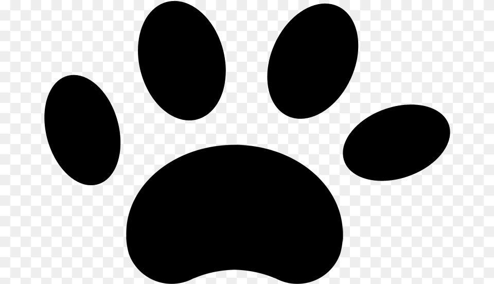 Black Paw Print Paws Icon, Gray Free Transparent Png