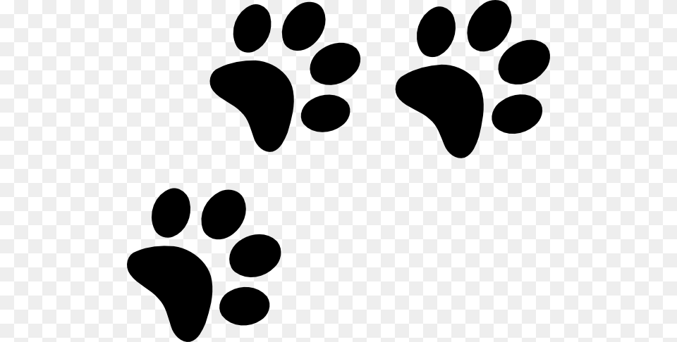 Black Paws Clip Art, Footprint Png