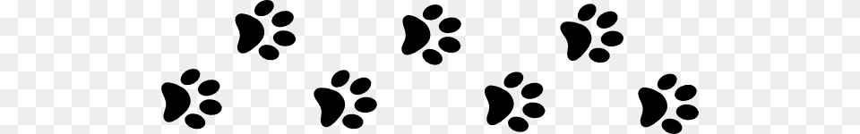 Black Paws Walking Clip Art, Footprint Free Transparent Png