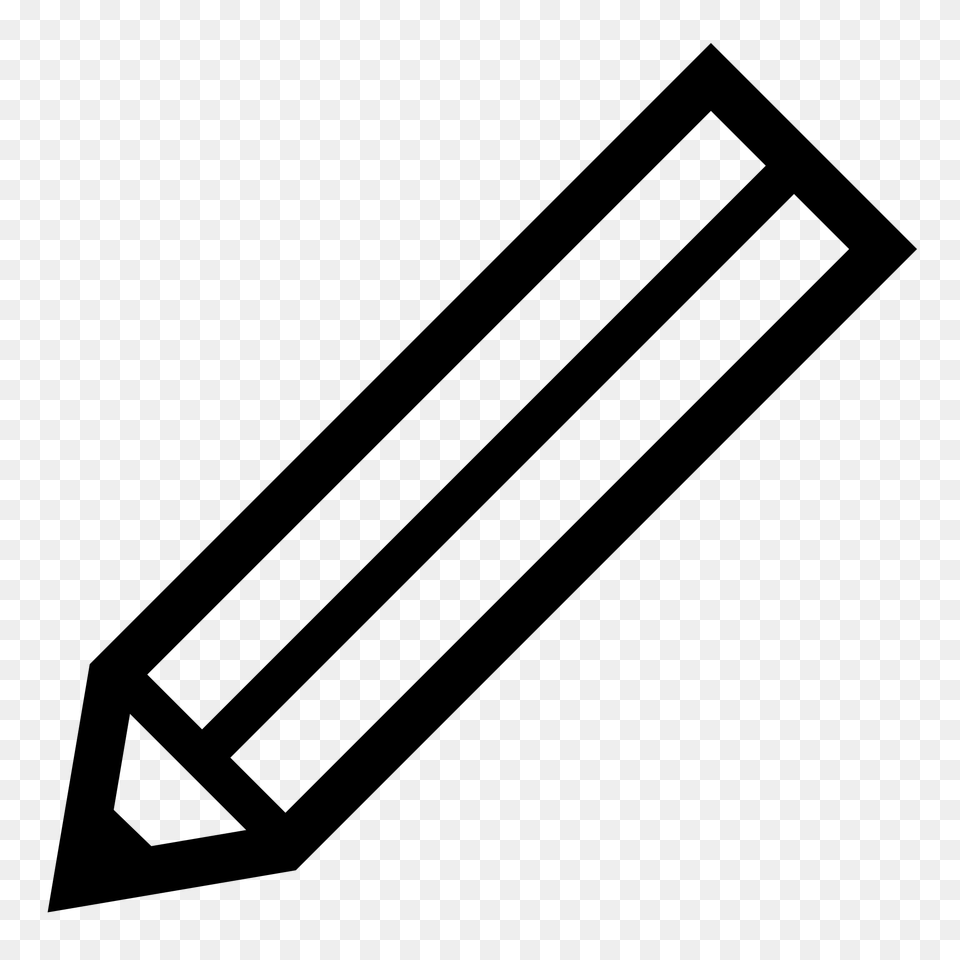 Black Pencil, Gray Free Png