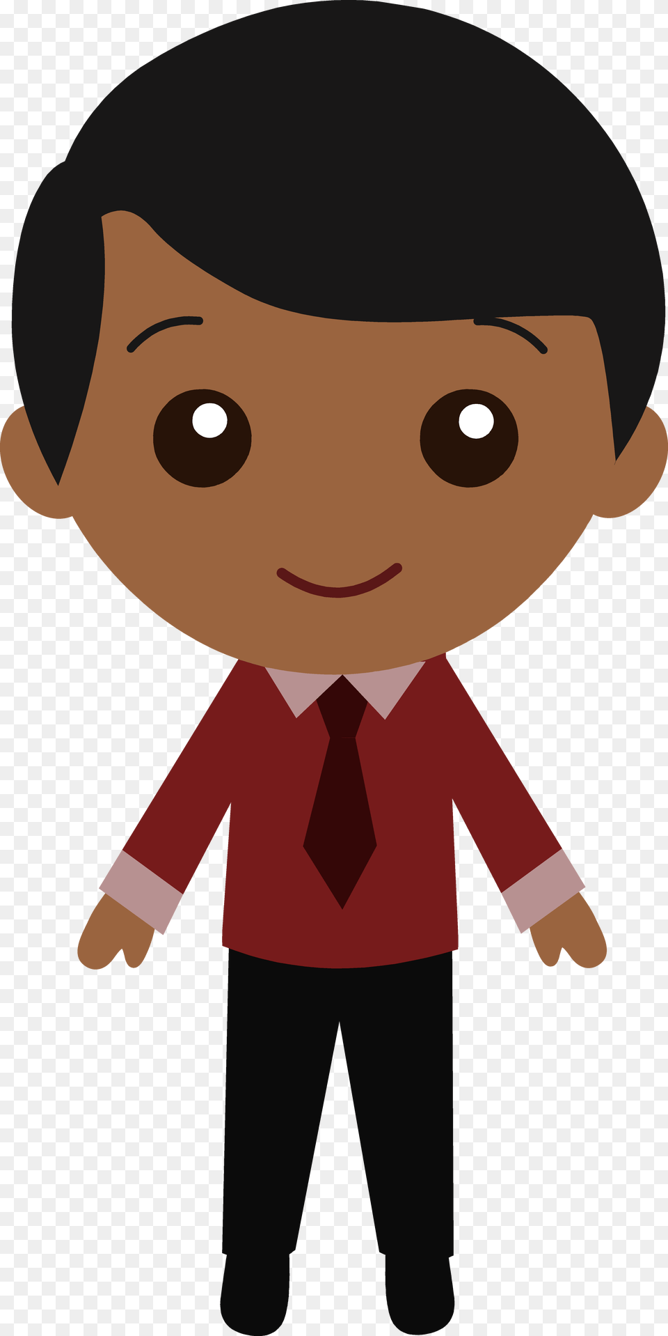 Black People Cliparts Boy Cartoon Black Hair, Baby, Person, Accessories, Formal Wear Free Png