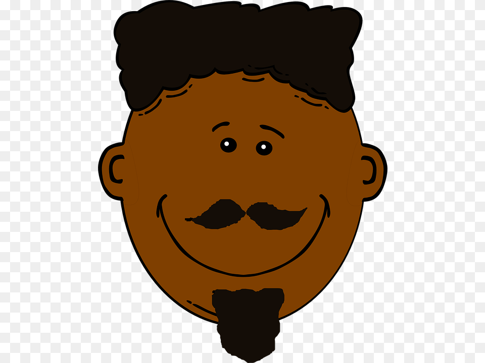 Black Person Head Clipart, Face, Baby, Mustache, Photography Free Png Download
